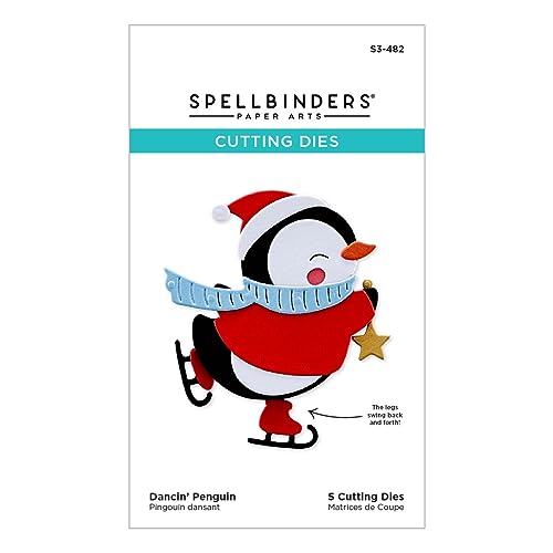 Spellbinders S3-482 Dancin' Penguin geätzte Stanzformen von Spellbinders