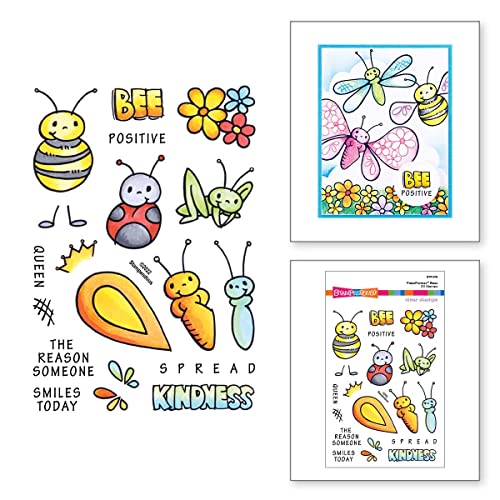 Spellbinders Stampendous FransFormer Bees transparente Stempel von Spellbinders