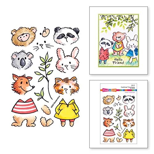 Spellbinders STP-177 Stampendous FransFormer Furry Friends Transparente Stempel von Spellbinders