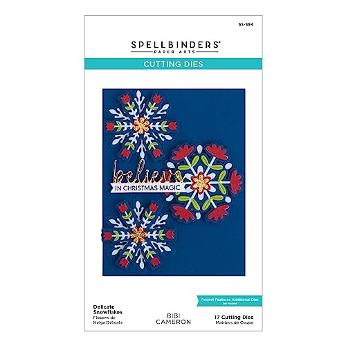 Spellbinders Zarte Schneeflocken-Stanzformen aus der Bibi's Snowflakes Kollektion von Bibi Cameron von Spellbinders