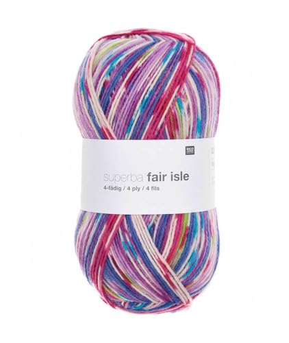 Rico Design Superba Fair Isle Sockenwolle, 4-fädig, 100 g von Sperenza