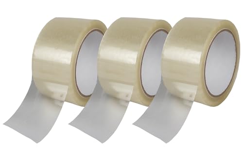 Sperling - Paketband, Packband, Klebeband für Versand von Paketen und Kartons, Umzug, Lagerung und Büro - Transparent - Leise abrollend 50mm x 66m ca. 50µm (3 Rollen) von Sperling