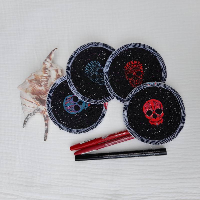 Make Up Pads, 4Er Set, Nr.05 von SpiderThreadsShop