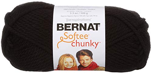 Bernat Softee Chunky Garn, Schwarz von Spinrite