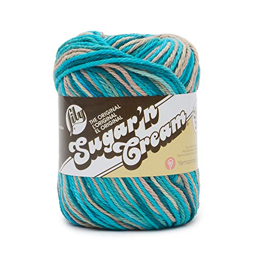 Lily Sugar'n Cream 10201919995 Super Size Garn, Pebble Beach Ombre, 3 oz, 131 Meter von Lily