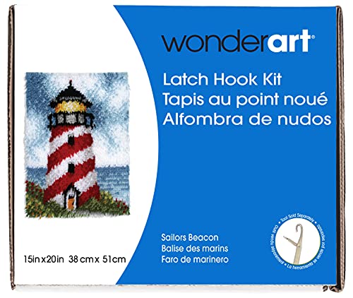 Spinrite Wonderart Knüpfhaken-Set, Beacon, Stahl, Sailors Warnleuchte, 15 x 20 cm, 15 x 20 von Spinrite