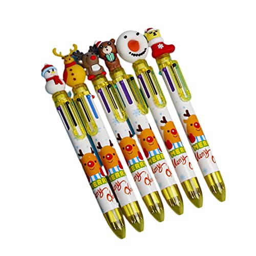 SpirWoRchlan Weihnachtsdekoration, Kugelschreiber, Mehrzweck-Geschenk, Schreibwaren, Cartoon-Weihnachtsmann, Weihnachtsbaum, Hirsch, bunter Stift für Kinder, Weihnachtsgeschenk, von SpirWoRchlan