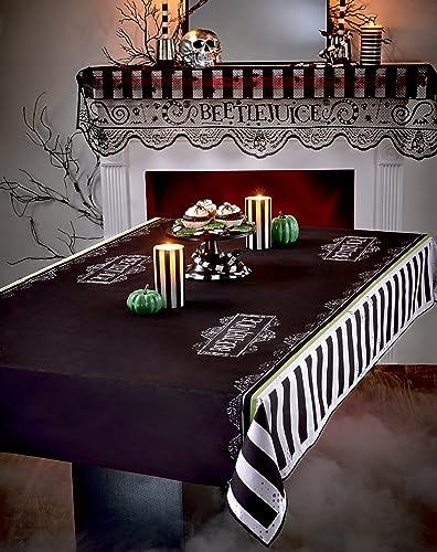 Spirit Halloween Beetlejuice Party-Set, offizielles Lizenzprodukt, inkl. Teller, Tassen und Tischdecke von Spirit Halloween