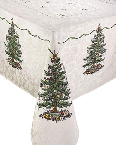 Spode Tischdecke, Küchentischzubehör, Urlaubsdekoration Christmas Tree Collection, 152,4 x 213,4 cm von Spode