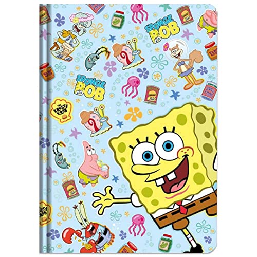 ThumbsUP Spongebob Schwammkopf Notizbuch, Tagebuch mit 120 linierten Seiten, Offizielles Merch von ThumbsUP