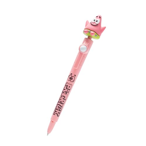 Spongebob Schwammkopf Patrick Kugelschreiber, Fidget Pen mit Figur zum Aufstecken, Stift Merch von SPONGEBOB SQUAREPANTS