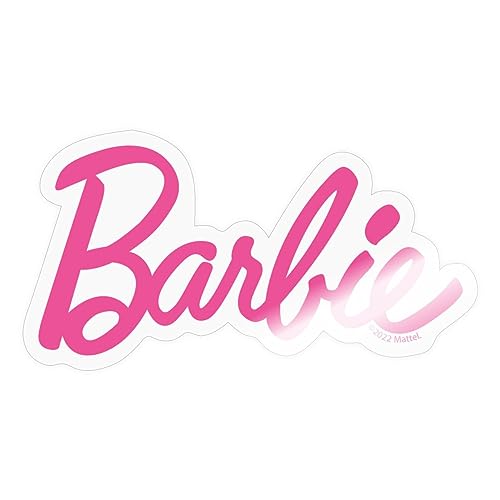 Spreadshirt Barbie Klassisches Logo Sticker, max. 10 x 10 cm, 10 x 10 cm, Transparent glänzend von Spreadshirt