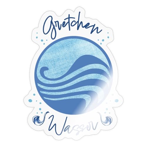 Spreadshirt Ein Mädchen Namens Willow Wasser Design Gretchen Sticker, max. 10 x 10 cm, 10 x 10 cm, Transparent glänzend von Spreadshirt