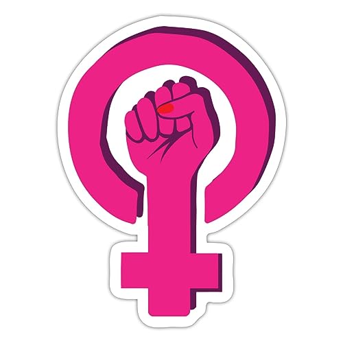 Spreadshirt Frauen Empowerment Frauenrechte Sticker, max. 10 x 10 cm, 10 x 10 cm, Mattweiß von Spreadshirt