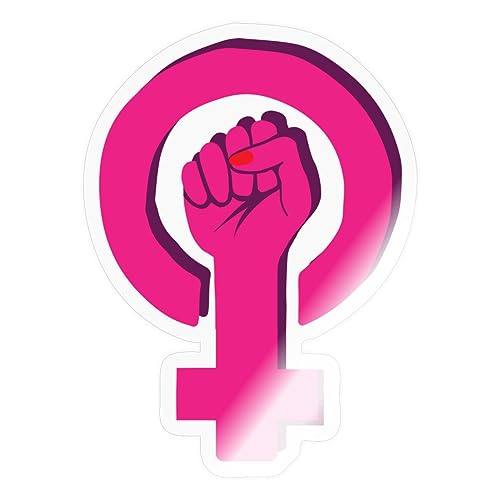 Spreadshirt Frauen Empowerment Frauenrechte Sticker, max. 10 x 10 cm, 10 x 10 cm, Transparent glänzend von Spreadshirt