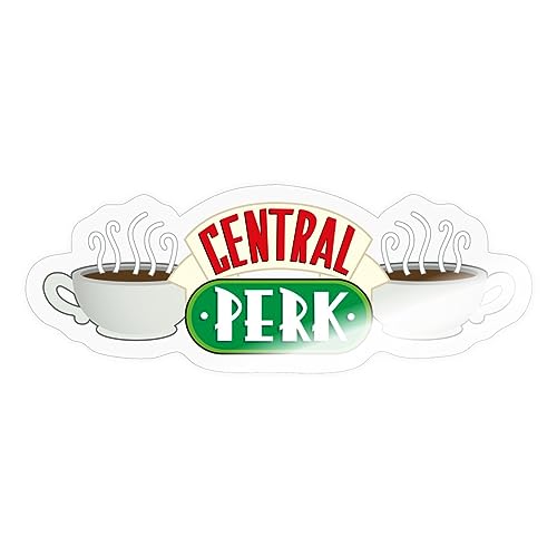 Spreadshirt Friends Central Perk Sticker, max. 10 x 10 cm, 10 x 10 cm, Transparent glänzend von Spreadshirt