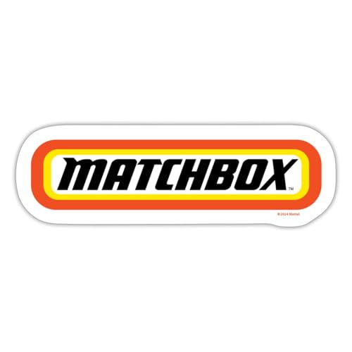 Spreadshirt Matchbox™ Logo Mit Rahmen In Orange Sticker, max. 10 x 10 cm, 10 x 10 cm, Mattweiß von Spreadshirt