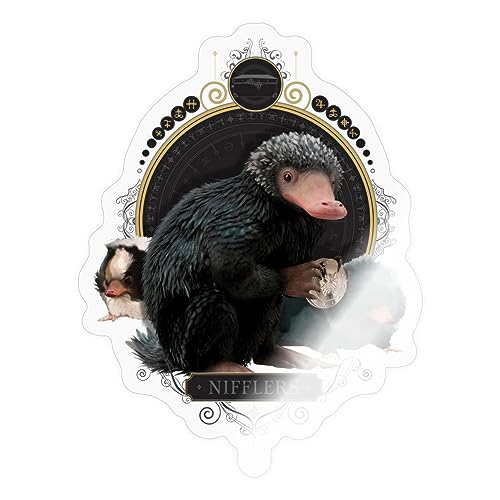 Spreadshirt Phantastische Tierwesen Nifflers Sticker, max. 10 x 10 cm, 10 x 10 cm, Transparent glänzend von Spreadshirt