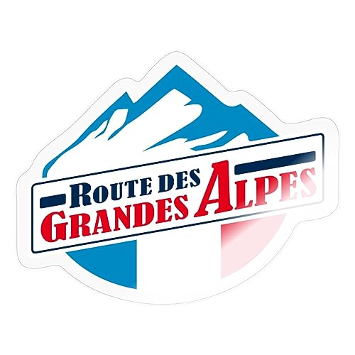 Spreadshirt Route Des Grandes Alpes Logo Sticker, 10 x 10 cm, Transparent glänzend von Spreadshirt