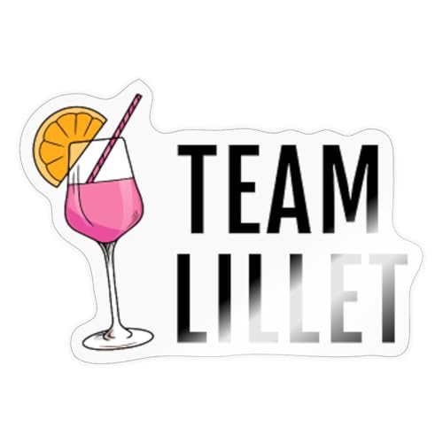 Spreadshirt Team Lillet Dezentes Logo Sticker, max. 10 x 10 cm, 10 x 10 cm, Transparent glänzend von Spreadshirt