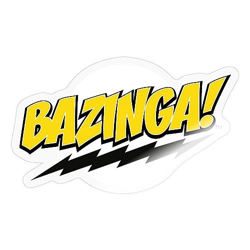 Spreadshirt The Big Bang Theory Bazinga Sticker, max. 10 x 10 cm, 10 x 10 cm, Transparent glänzend von Spreadshirt