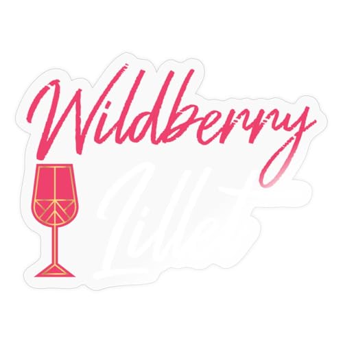 Spreadshirt Wildberry Lillet Cocktail Rose Sticker, max. 10 x 10 cm, 10 x 10 cm, Transparent glänzend von Spreadshirt