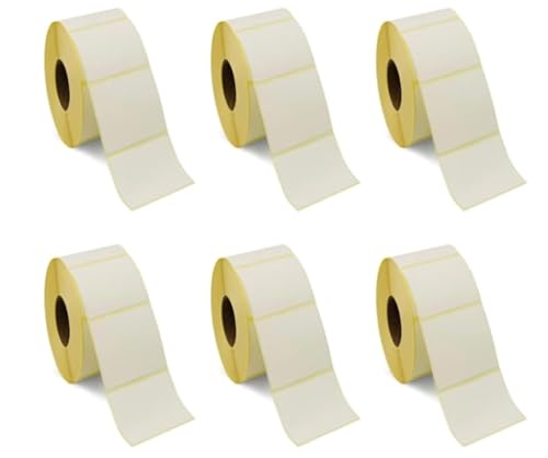 Thermaletiketten 1000 Stück pro Rolle,Thermodirekt selbstklebend BPA-freie Thermo-Eco Papier Etiketten (6, 50X70mm) von Spring & Autumn