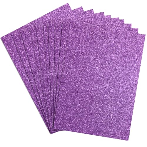 Springboard 10939 Glitzerkarton, A4, Packung mit 10 Bögen, Violett von Springboard