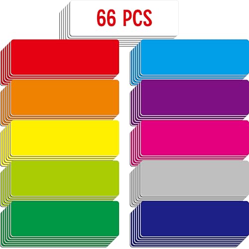Magnetische Namensschilder, 66 Stück Trockenlöschbare Wiederverwendbare Neon-Namenssticker Regenbogenrahmen in 11 Farben für Whiteboards Schließfächer Kühlschrank Schule Büro Zuhause (2,5cm x 7,6cm) Magnetische Namensschilder, 66 Stück Trockenlöschbare Wiederverwendbare Neon-Namenssticker Regenbogenrahmen in 11 Farben für Whiteboards Schließfächer Kühlschrank Schule Büro Zuhause (2,5cm x 7,6cm) von SpriteGru