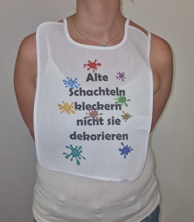 Alte Schachteln Kleckern Nicht Sie Dekorieren Scherzlatz Erwachsene Senioren Schlabberlatz Lätzchen Barterl Hangerl Pichel Schlabberlätzchen von Spruchdruck