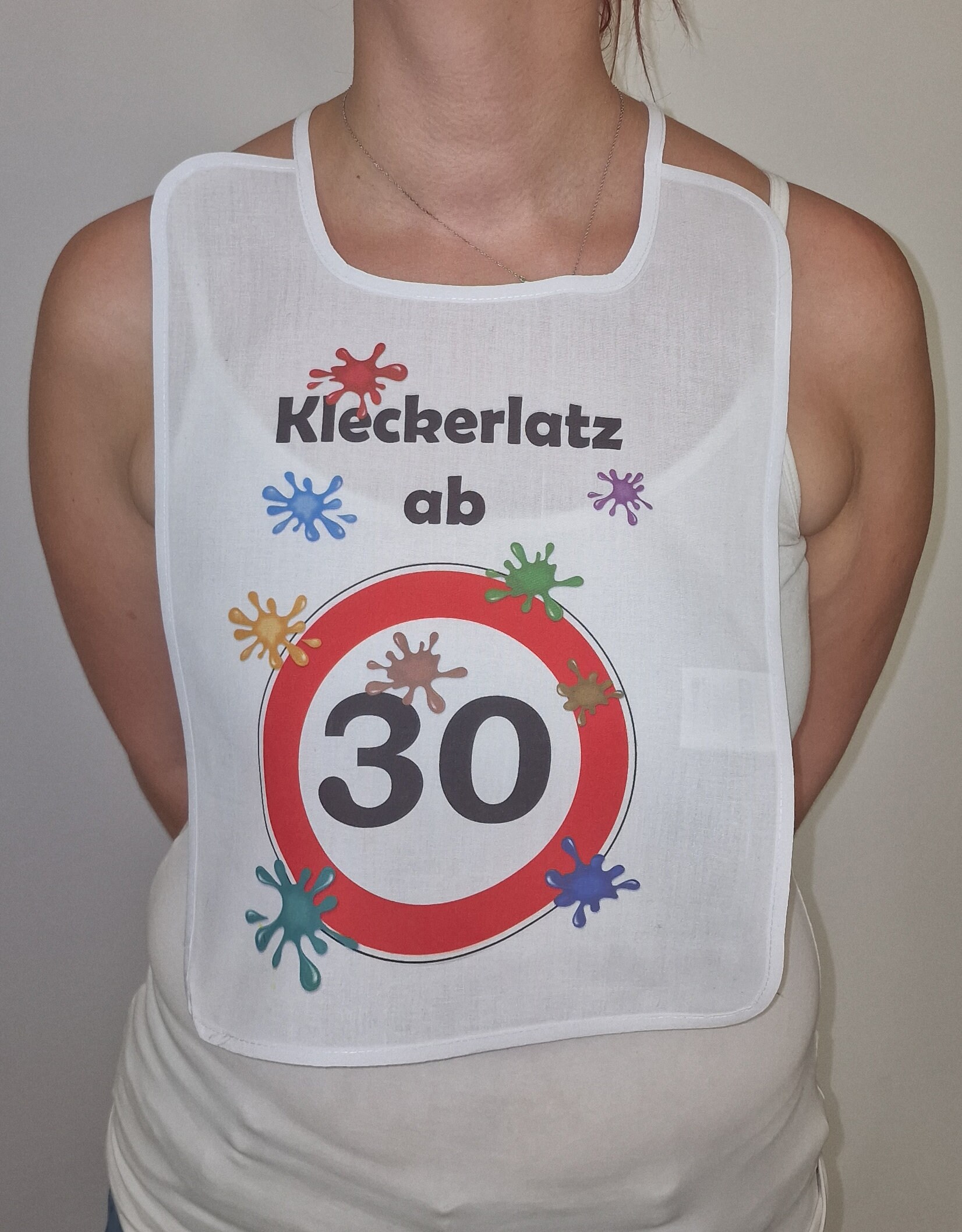 Kleckerlatz Ab 30 Scherz-Latz Erwachsene Senioren Schlabberlatz Lätzchen Barterl Hangerl Pichel Schlabberlätzchen von Spruchdruck