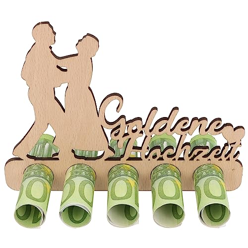 Spruchreif | Geldgeschenk Goldene Hochzeit | Originelles Geschenk aus Holz | Geldgeschenke & Geschenkideen für Jubiläum & 50 Jahre Ehe von Spruchreif