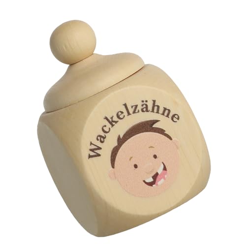 Spruchreif | Milchzahndose aus Holz mit Deckel und UV-Druck | Zahndose für Milchzähne | kleines Geschenk | Zahnfee von Spruchreif