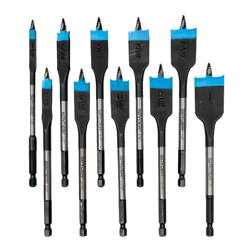 Spyder Stinger Holzbohrer-Set, 15,2 cm, 10-teilig von Spyder