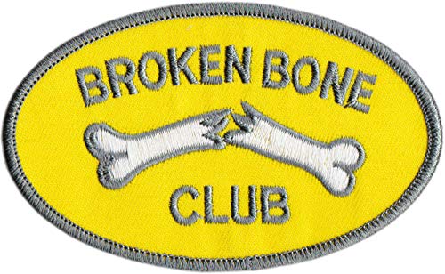 Broken Bone Club – 1970er-Reproduktion – Bestickter Aufnäher zum Aufbügeln von Square Deal Recordings & Supplies