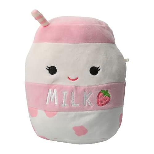 Squishmallows Kellytoy 2022 17,8 cm Erdbeermilch - inklusive Aufkleber von Squishmallows