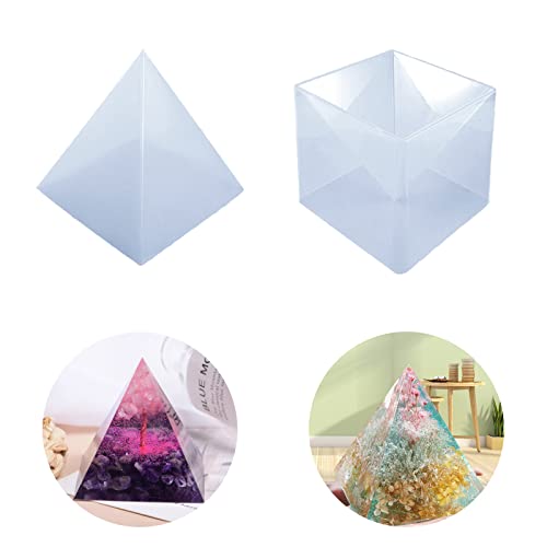 Super Pyramide Silikonform Transparente Epoxidharz Formen Große Pyramidenform Kunststoffrahmen Für Harz Handwerk Super Pyramid Silikonform 15CM DIY Ornament 3D Silikon Harz Schmuck Pyramide Ornament von Sqxaldm