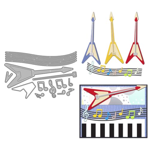 Sredwtk Gitarre Musikinstrumente Stanzschablonen Geburtstag Weihnachten Metall Prägeschablonen Stanzformen Schneiden für DIY Karte Sammelalbum Scrapbooking Fotoalbum Deko Sredwtk Gitarre Musikinstrumente Stanzschablonen Geburtstag Weihnachten Metall Prägeschablonen Stanzformen Schneiden für DIY Karte Sammelalbum Scrapbooking Fotoalbum Deko von Sredwtk