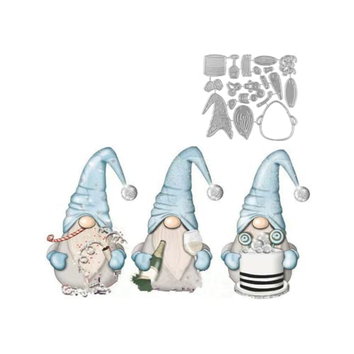 Sredwtk Gnome Stanzschablonen Scrapbooking Prägeschablonen Stanzformen Schablonen Für Scrapbooking, Fotopapier 3D Karten Handwerk Prägen DIY Herstellung Geburtstag Geschenk von Sredwtk