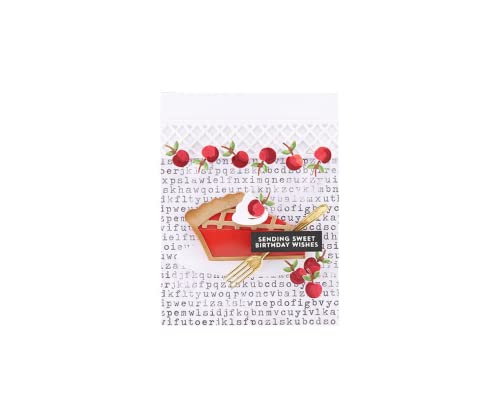 Sredwtk Kirschkuchen Stanzschablone Stanzbögen Prägeschablone Stanzformen für Scrapbooking Fotopapier Karten Handwerk DIY Herstellung Geburtstag Geschenk Cutting Dies von Sredwtk