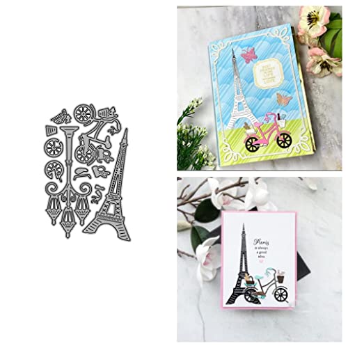 Sredwtk Paris Stanzschablonen Set Prägeschablonen Stanzformen Schablonen Für Scrapbooking, Fotopapier 3D Karten Handwerk Prägen DIY Herstellung Geschen von Sredwtk