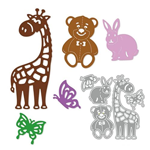 Sredwtk Schmetterling Frühling Tiere Stanzschablonen Ostern Metall Prägeschablonen Stanzformen Schneiden Schablonen Cutting Dies für DIY Scrapbooking Karten Handwerk von Sredwtk