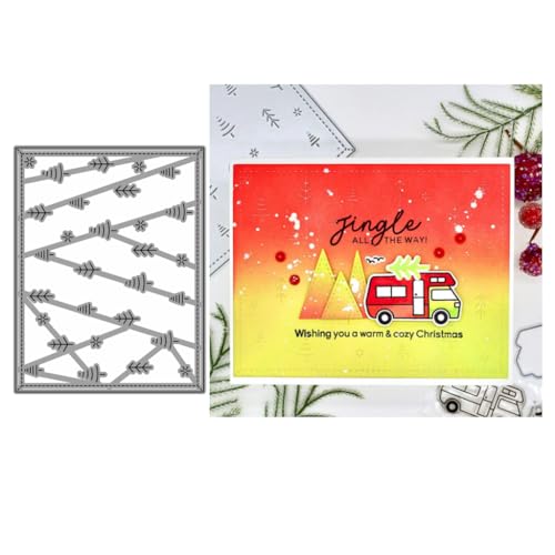 Sredwtk Schneeflocken Baum Stanzschablonen Weihnachten Metall Prägeschablonen Stanzformen Schneiden für DIY Karte Sammelalbum Scrapbooking Fotoalbum Deko Cutting Dies von Sredwtk