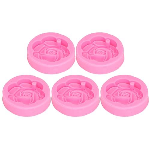 5pcs Silikonform, Kamelienform, Flexibel mit Feiner Verarbeitung, Leicht zu Reinigen, Rosa, Aromatherapie, Gips, Diffusorform von Srliya