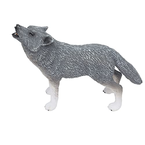 6 Stück Wolf Figur Spielzeug Lebensechte Pädagogische Arktische Wolf Tiermodell Sammlung Geschenk Kuchen Topper von Srliya