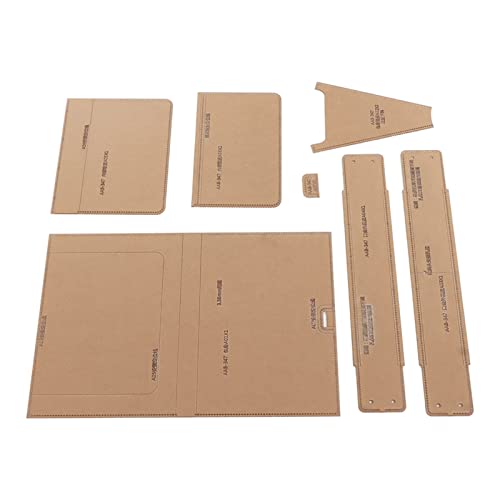 Acryl -Brieftaschenvorlagen -Set, 8pcs Professionelle Klare Schablonen für Mundgoldbeutel, Einfache Kunstledermuster mit Schutzpapier, Bag -Vorlagen für Zuhause von Srliya