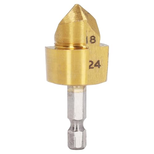 Countersink Drill Bit 1/4in Hex Shank Countersink Drill Bit HSS 18 Bis 24 Mm Schneiddurchmesser 90 Grad Drillbohrer für die Lochöffnung von Srliya