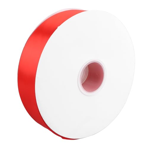 Doppelgesichtes Satinband, Premium Polyester, 91 M/99,5yd Red Ribbon für Hochzeit, Stuhlschärfen, Große Schleifen, Nähen, Handwerk von Srliya