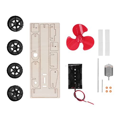 Elektrisches DIY-Automodell, Windkraft-Holzbausatz, Pädagogisches, Hochwertiges Spielzeug für mit Exquisiter Verarbeitung, für Wissen über Wissenschaftliche und Technologische von Srliya