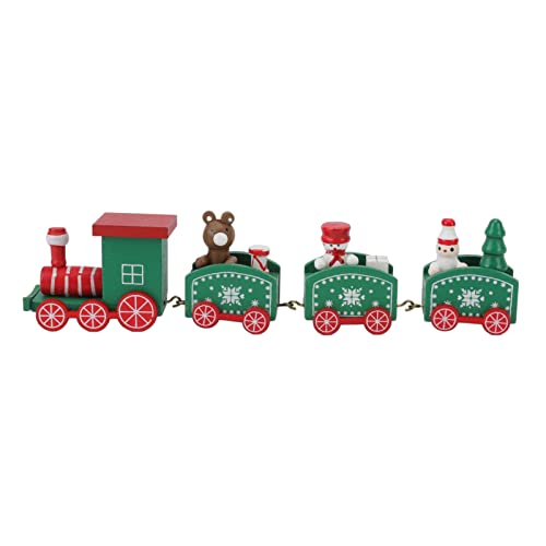 Hölzerne Mini-Eisenbahn-Basteldekorationen für Kinder, Innovatives Spielzeug für die Weihnachtsfeier-Dekoration von Srliya